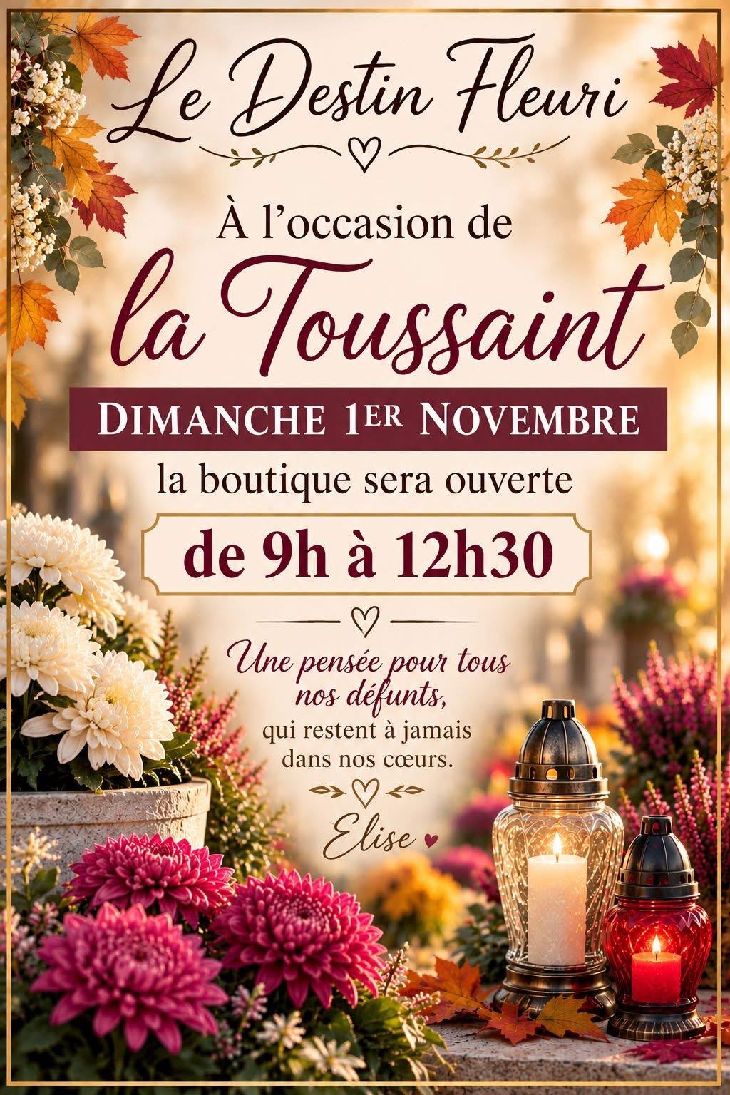 Horaires de la Toussaint