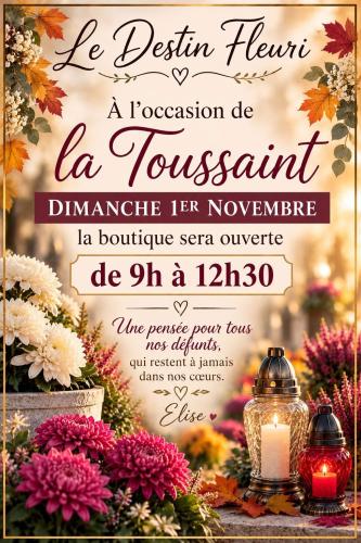 Horaires de la Toussaint